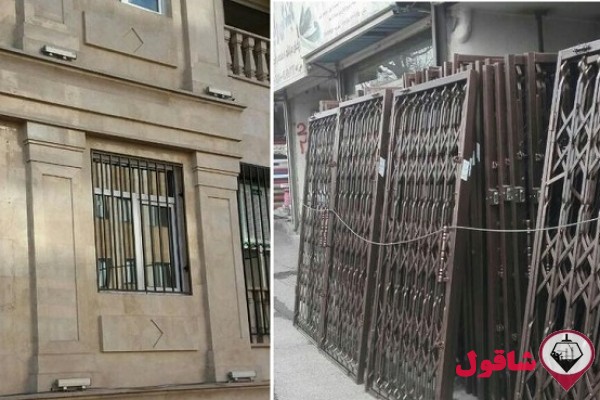 اهنگری نرده استیل  اکاردیونی کرکره برقی