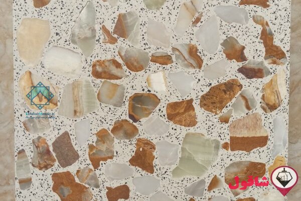 موزاییک حضرتی نمره هفت 7 (درشت) سنگ مرمر و سفید